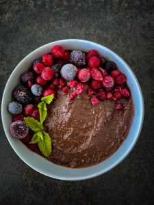 Schoko Mousse mit Avocado